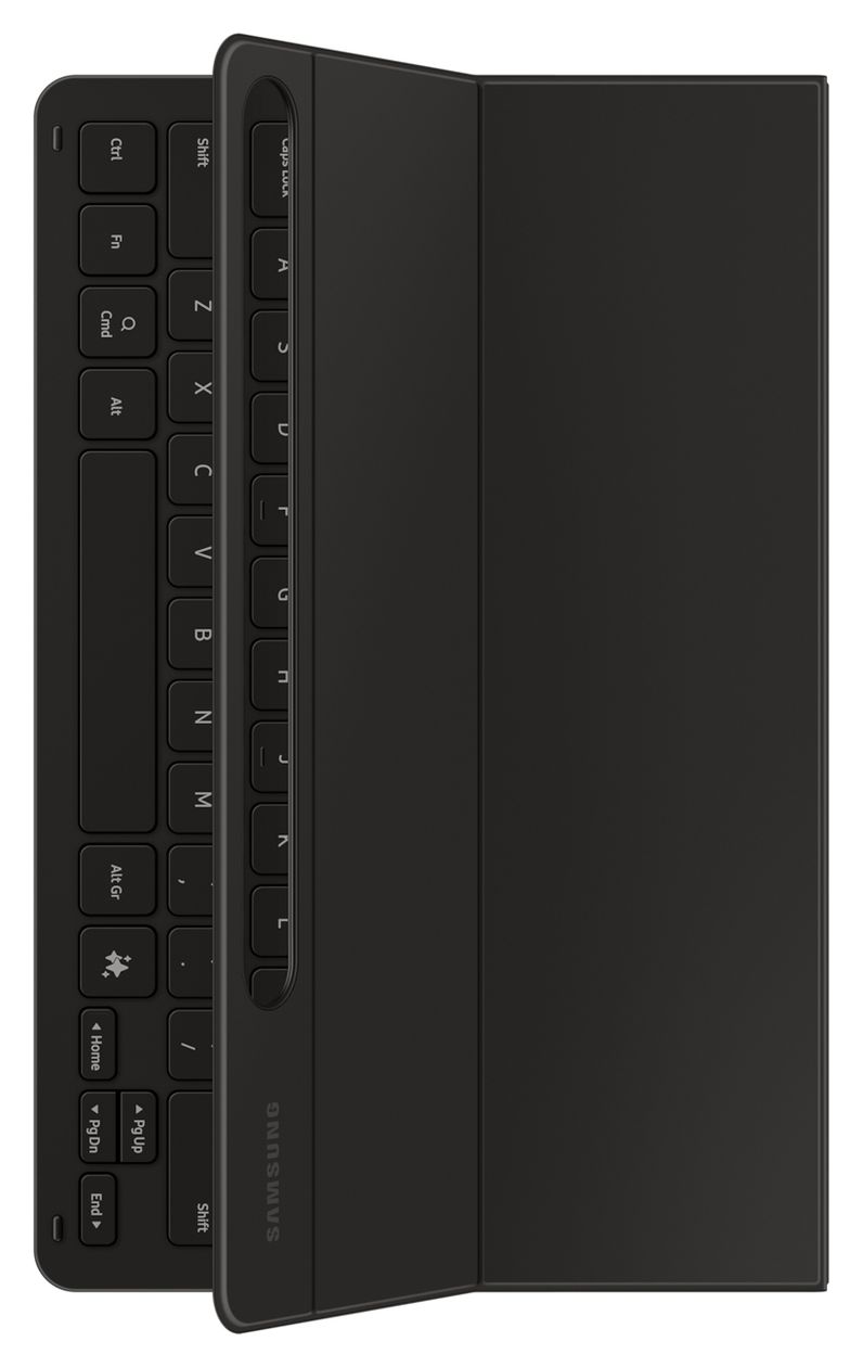 Book Cover Keyboard Slim EF-DX720 für Samsung Galaxy Tab S9, Galaxy Tab S9 FE bis 27,9 cm (11")  (Schwarz) 