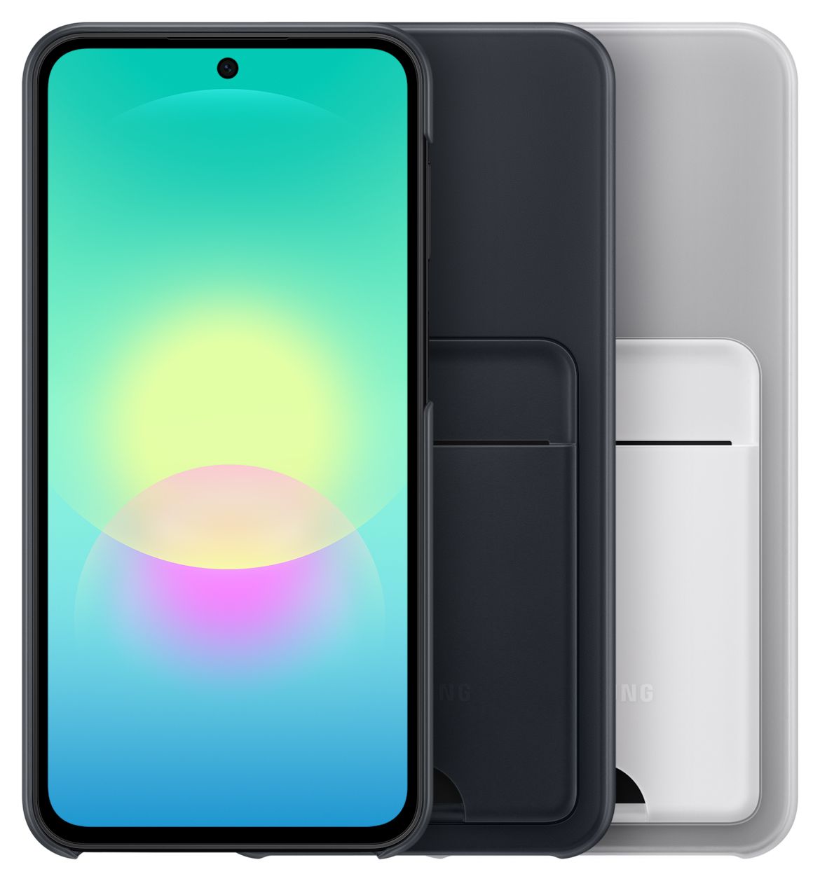 Card Slot Case Cover für Samsung Galaxy A27 5G  (Schwarz) 