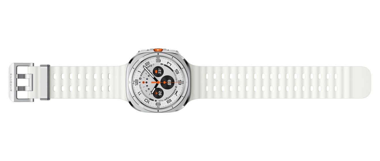Galaxy Watch Ultra Digital 47 mm  Smartwatch Rund IP68 327 ppi 4G  (Weiß) 