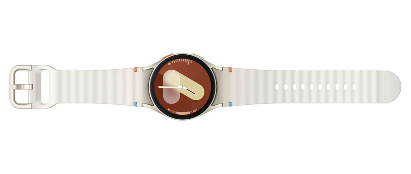 Galaxy Watch7 Digital 40 mm S/M Smartwatch Rund IP68 330 ppi 4G  (Cremefarben) 