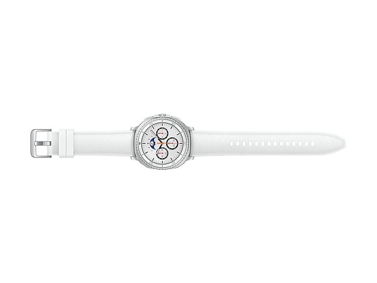 Galaxy Watch8 Classic Digital 46 mm Smartwatch Rund IP68 40 h 327 ppi  (Silber) 