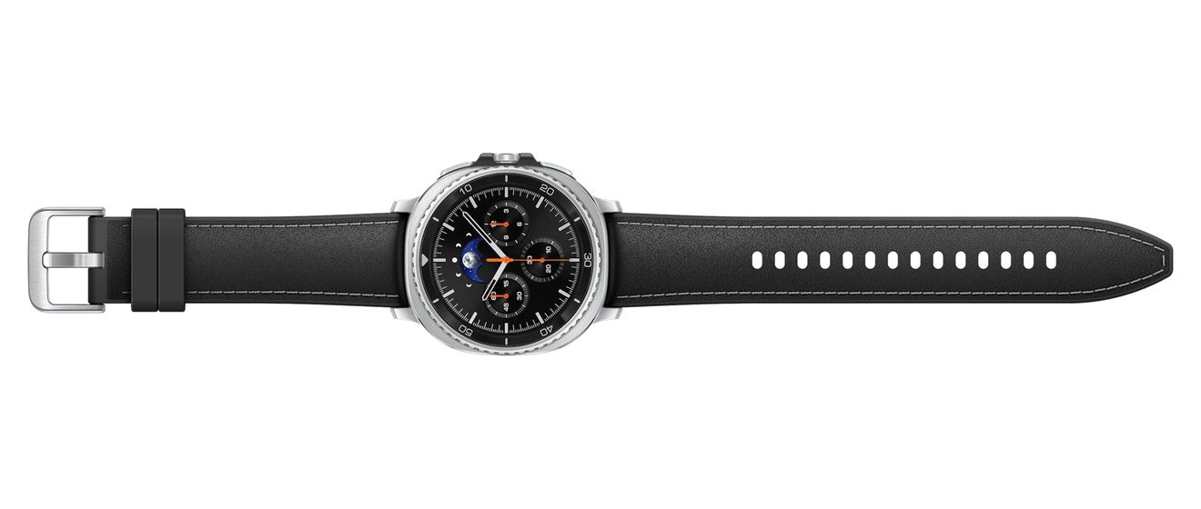 Galaxy Watch8 Classic Digital 46 mm Smartwatch Rund IP68 40 h 327 ppi  (Silber) 