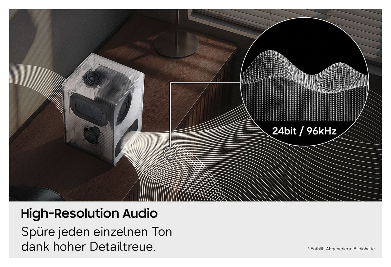 Music Studio 7 HW-LS71H/ZG Wlan Lautsprecher mit Bluetooth  (Weiß) 