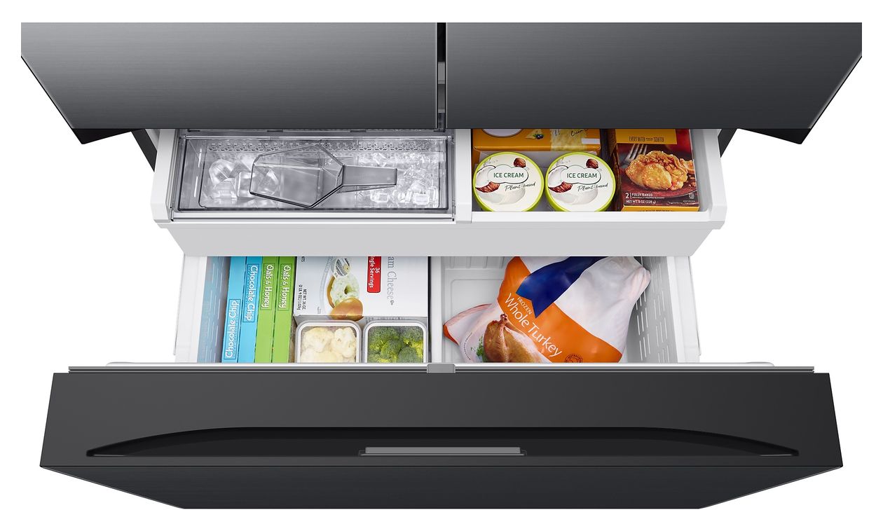 RF24BB620EB Side-by-Side Kühl-/ Gefrierkombination French Door 487 l / 187 l 338 kWh NoFrost 1778 mm x 908 mm  (Edelstahl) 