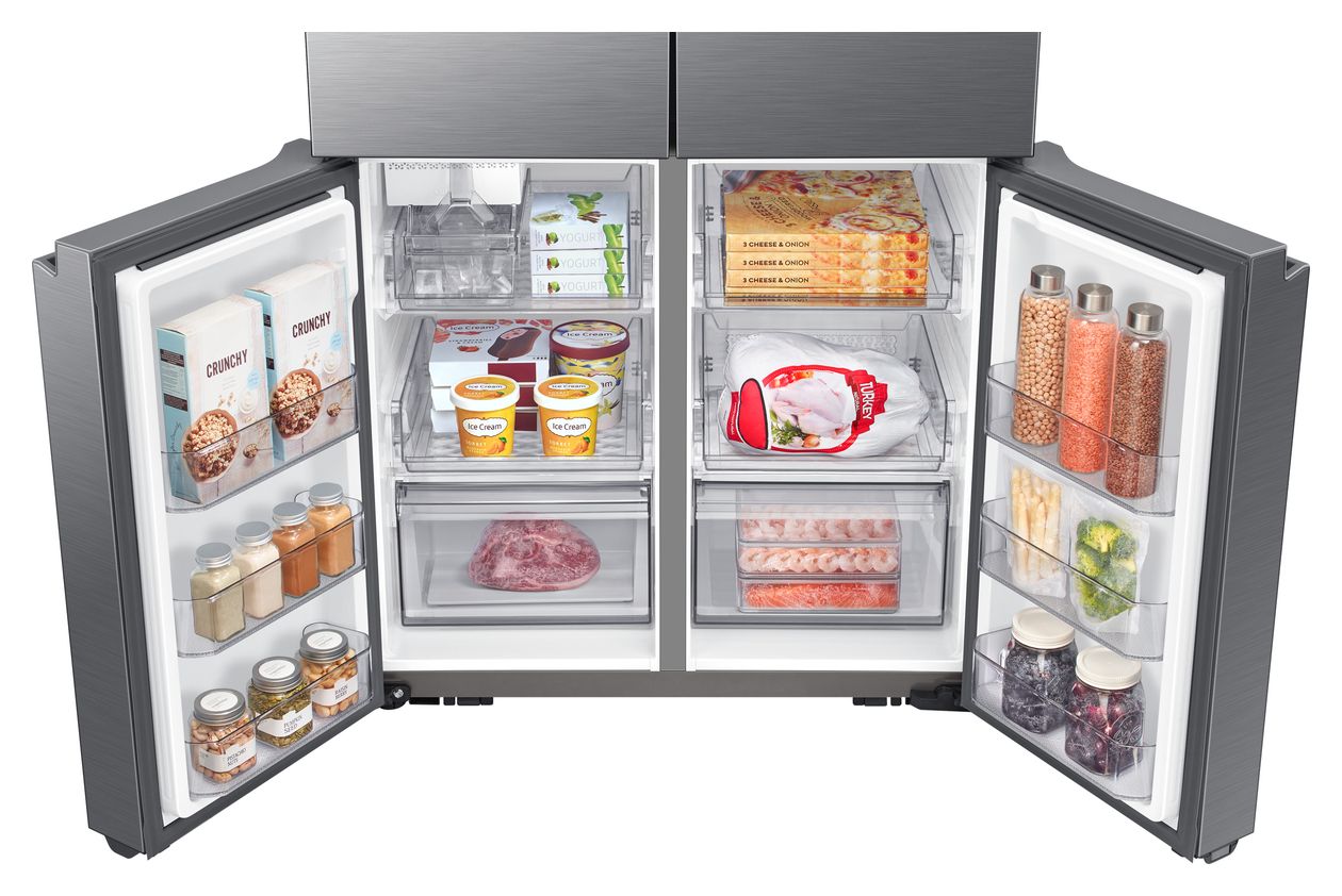 RF59C700ES9 Side-by-Side Kühl-/ Gefrierkombination French Door 390 l / 259 l 362 kWh 1746 mm x 912 mm  (Silber) 