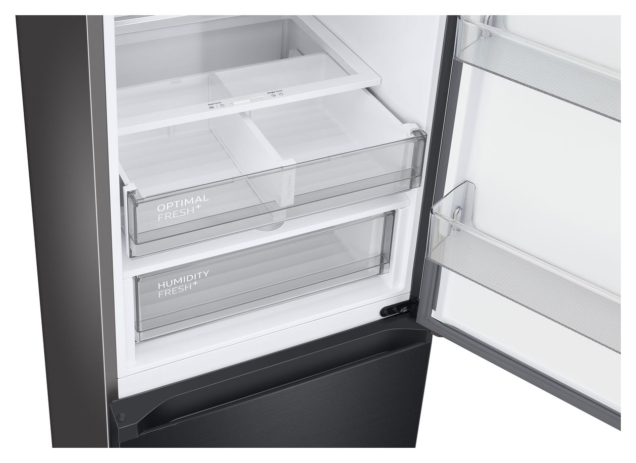 RL38C7B5BB1 273 l / 114 l Kühl-Gefrierkombi freistehend NoFrost 134 kWh Jahr  (Schwarz) 