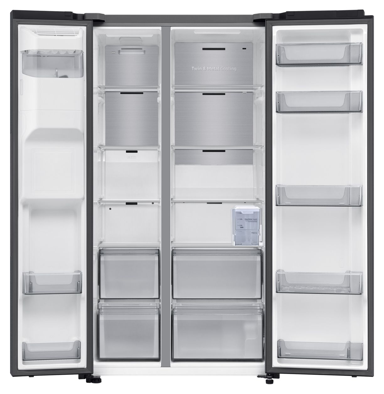 RS70F67KCF Side-by-Side Kühl-/ Gefrierkombination 409 l / 225 l 226 kWh 1780 mm x 912 mm  (Schwarz) 