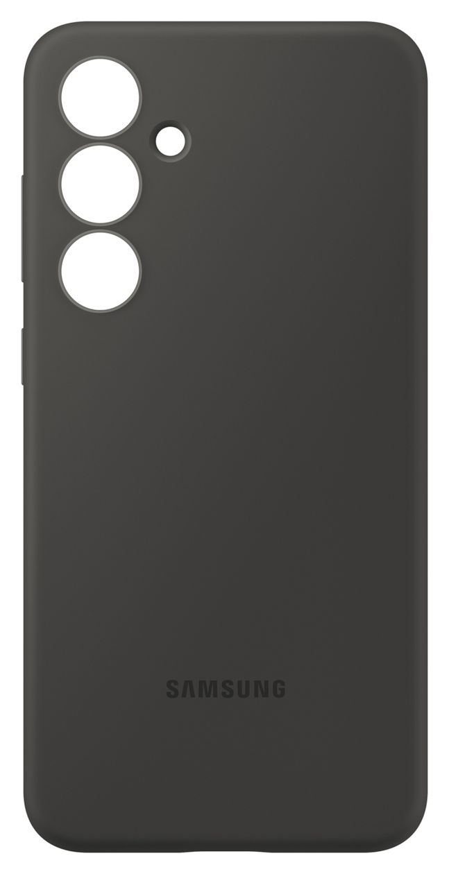 Silicone Case Cover für Samsung Galaxy S24 FE  (Schwarz) 
