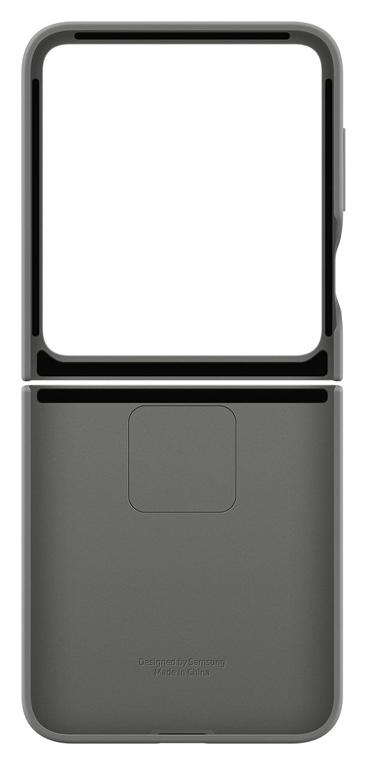 Silicone Case Ring Cover für Samsung Galaxy Z Flip6  (Grau) 