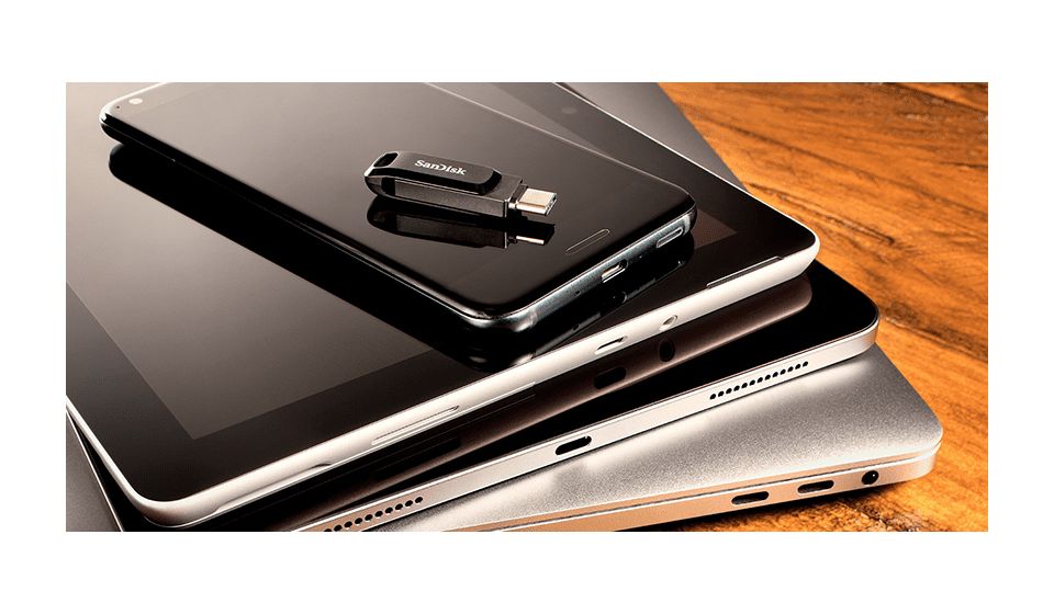 Ultra Dual Drive Go USB Type-A / USB Type-C Stick 32 GB  (Schwarz) 