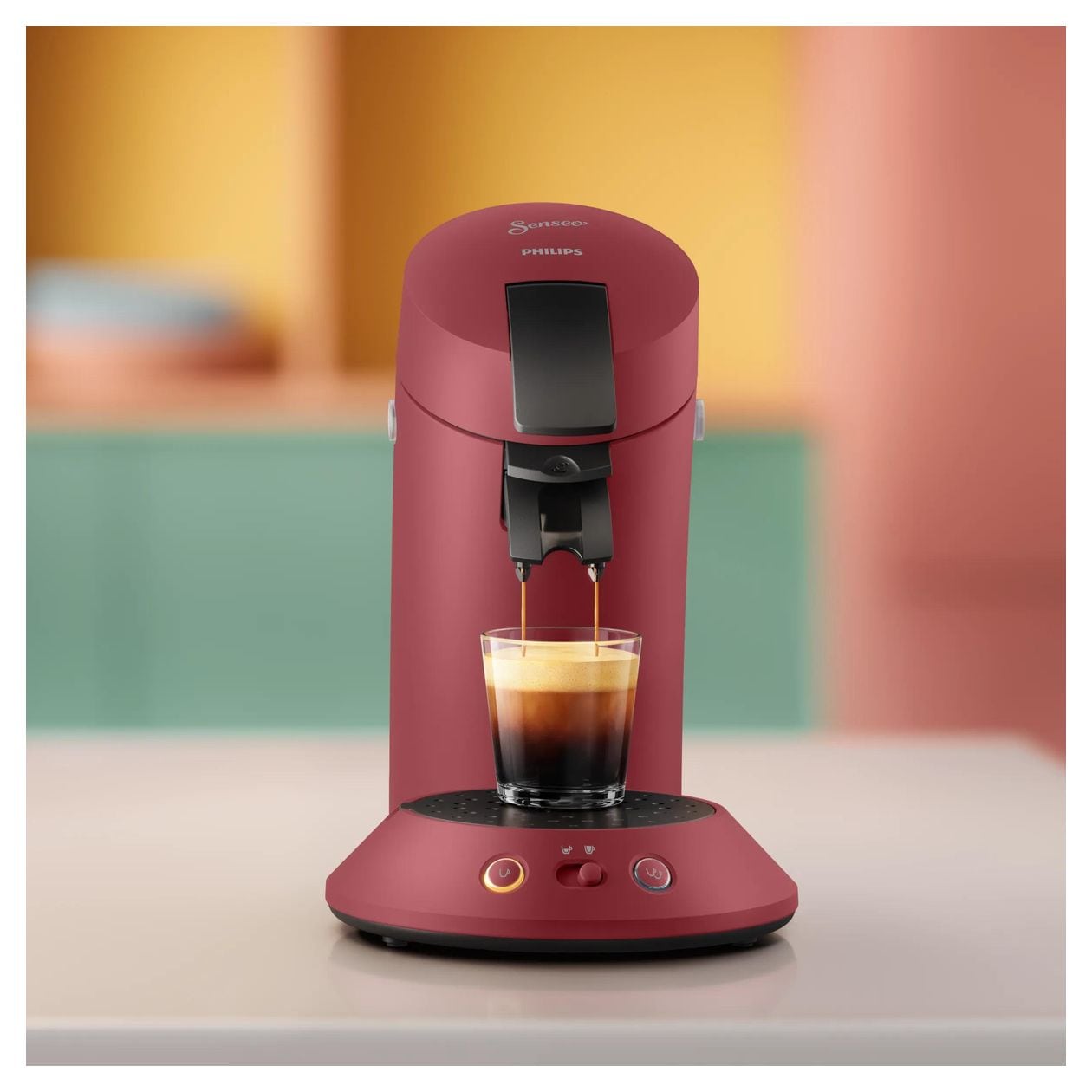 CSA210/90 Original Plus Kaffeepad Maschine  (Rot) 
