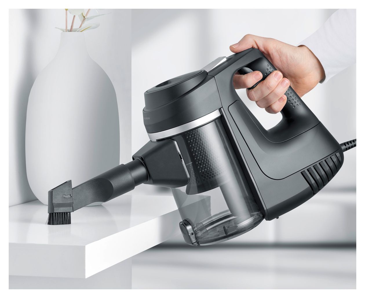 CY7080 Handstaubsauger Beutellos  (Schwarz) 