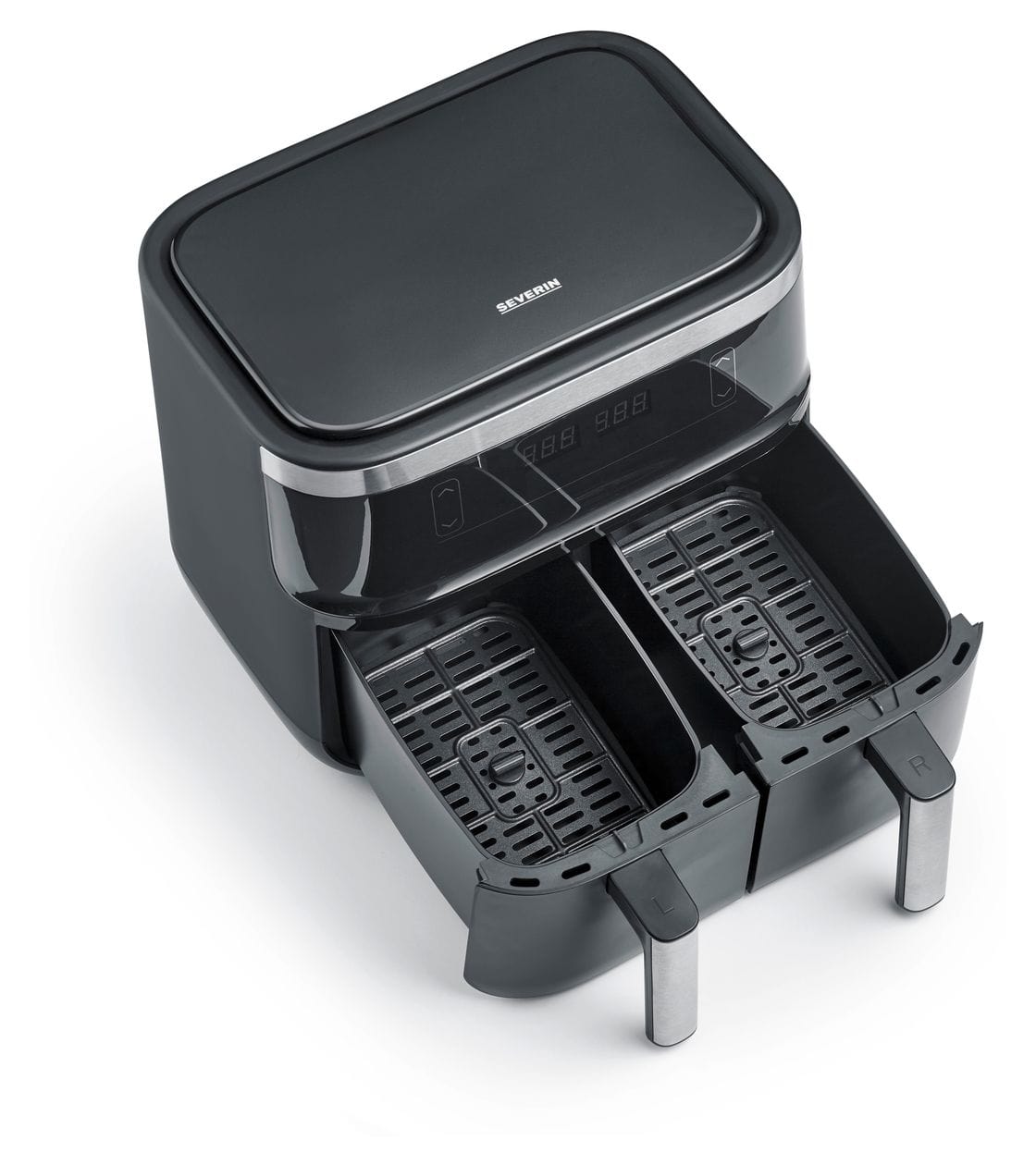 FR2453 Doppel Heißluftfritteuse 3,25 l 2850 W  (Schwarz, Silber) 