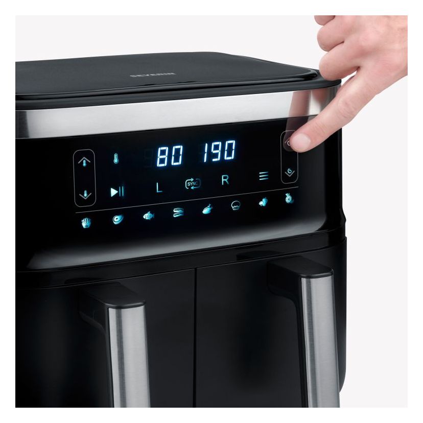 FR2463 Doppel Heißluftfritteuse 8 l 2600 W  (Schwarz) 