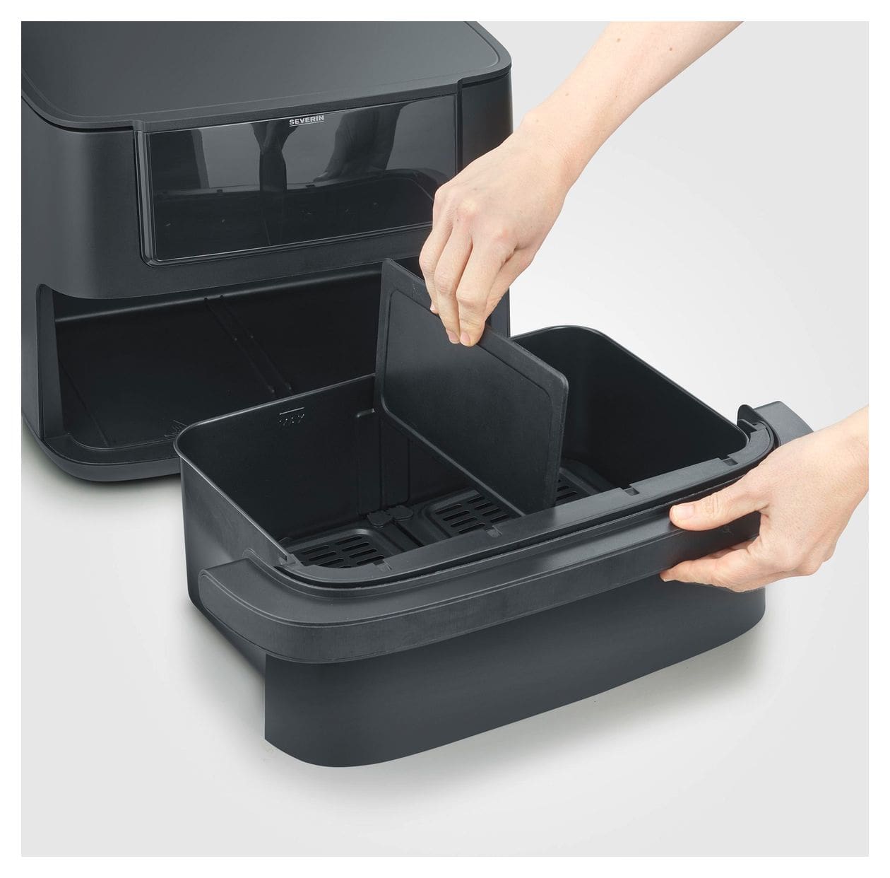 FR2490 Doppel Heißluftfritteuse 9 l 2600 W  (Schwarz) 