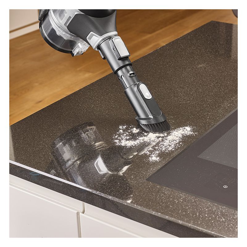 HV7155 Handstaubsauger Beutellos bis 40 min Laufzeit 21,6 V  (Schwarz, Silber) 