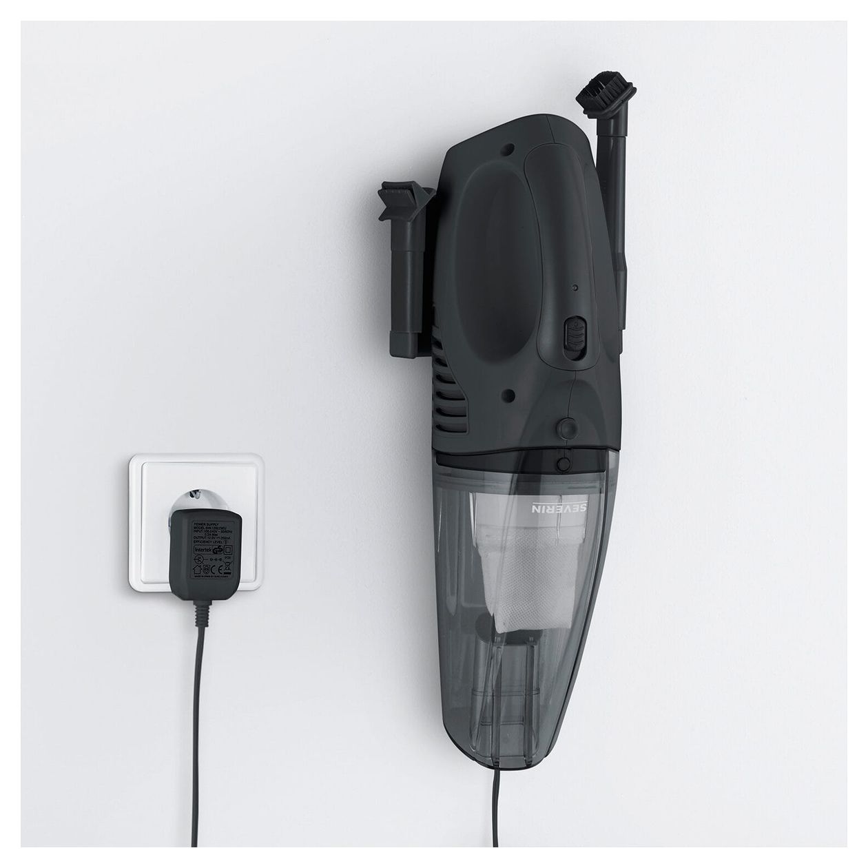 HV7963 Handstaubsauger Beutellos bis 30 min Laufzeit 7,4 V  (Schwarz) 