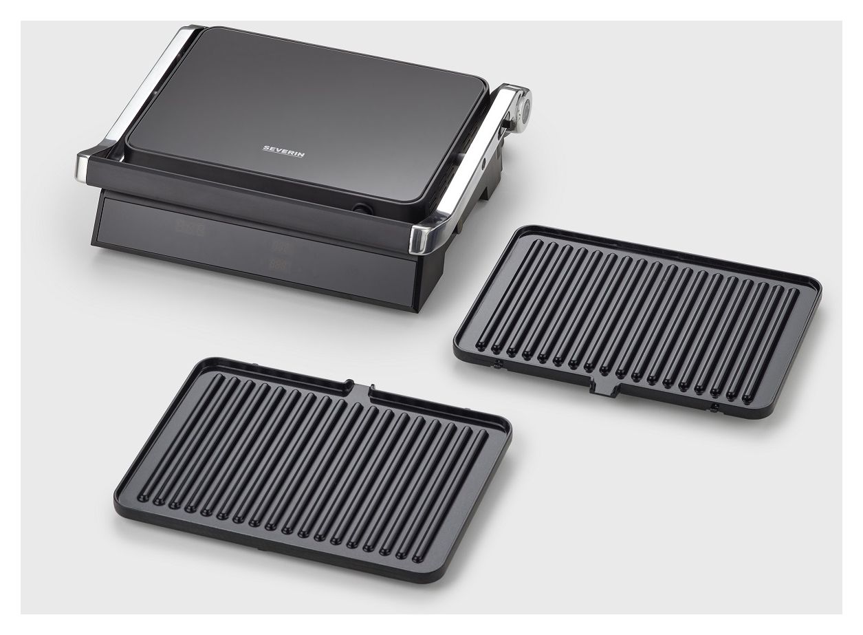 KG2399 1800 W mit 300 x 220 mm Fläche  (Schwarz, Edelstahl) 