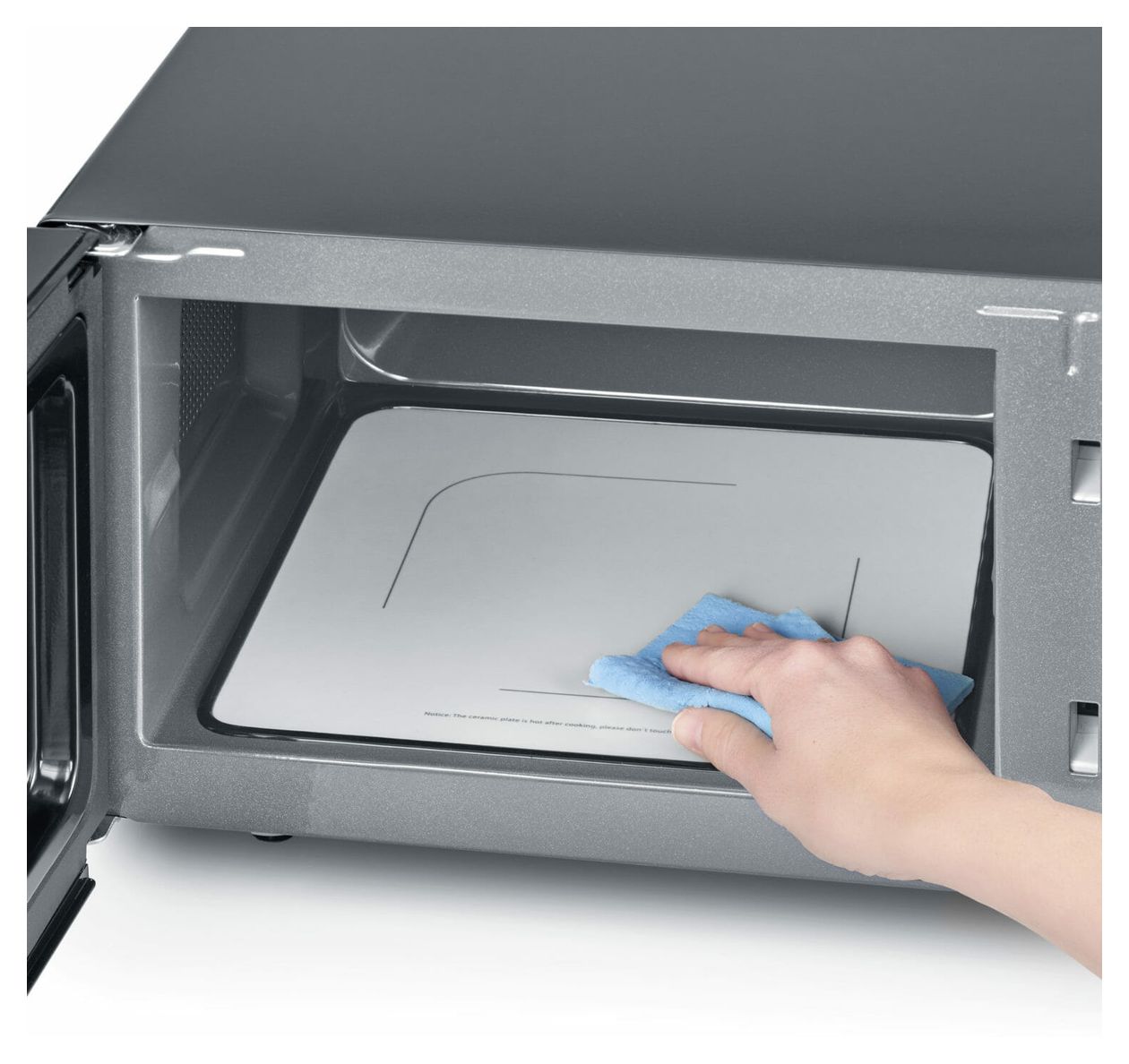 MW7762 Standgeräte Solo 800 W Größe: klein 9 Stufen Grill  (Schwarz, Edelstahl) 