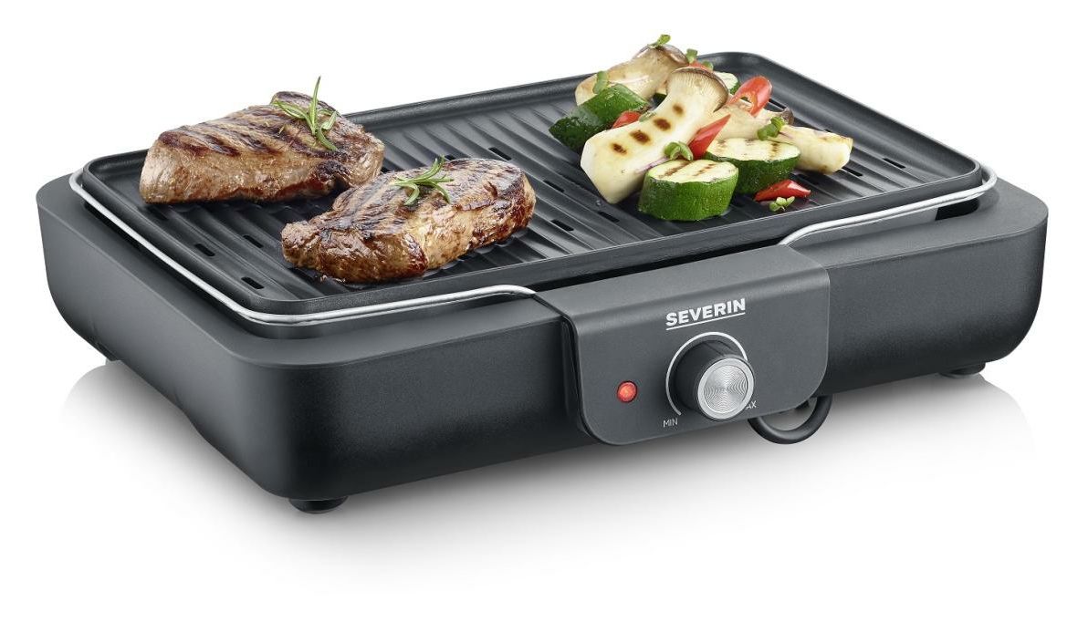 PG8556 Grillplatte 2300 W mit 370 x 290 mm Fläche  (Schwarz, Edelstahl) 