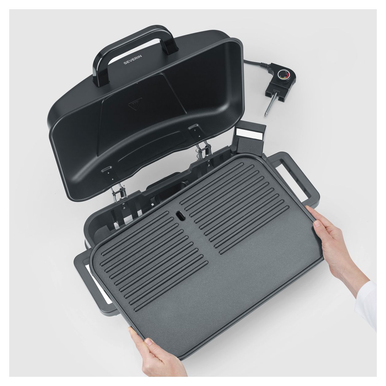 PG8598 Standgrill 2300 W mit 450 x 300 mm Fläche  (Schwarz) 