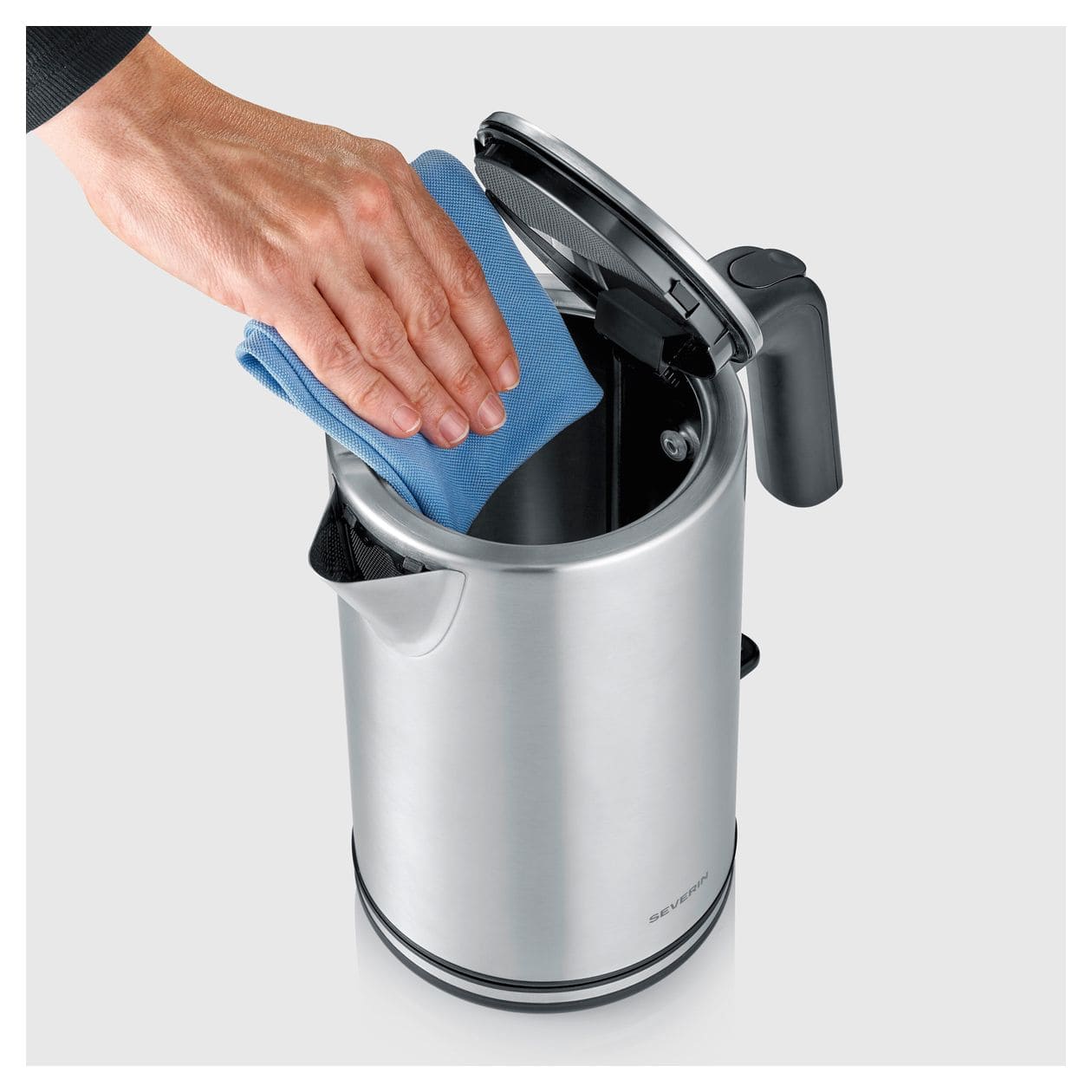 WK3449 1,7 l Wasserkocher 2400 W  (Schwarz, Silber) 
