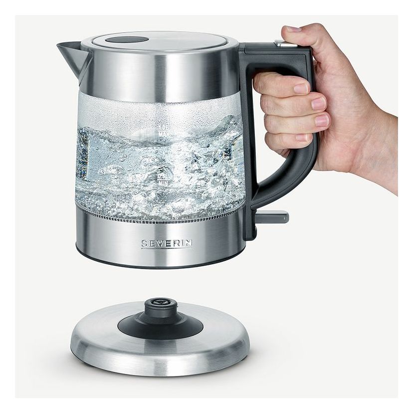 WK3468 1,0 l Wasserkocher 2200 W (Schwarz, Edelstahl, Transparent) 