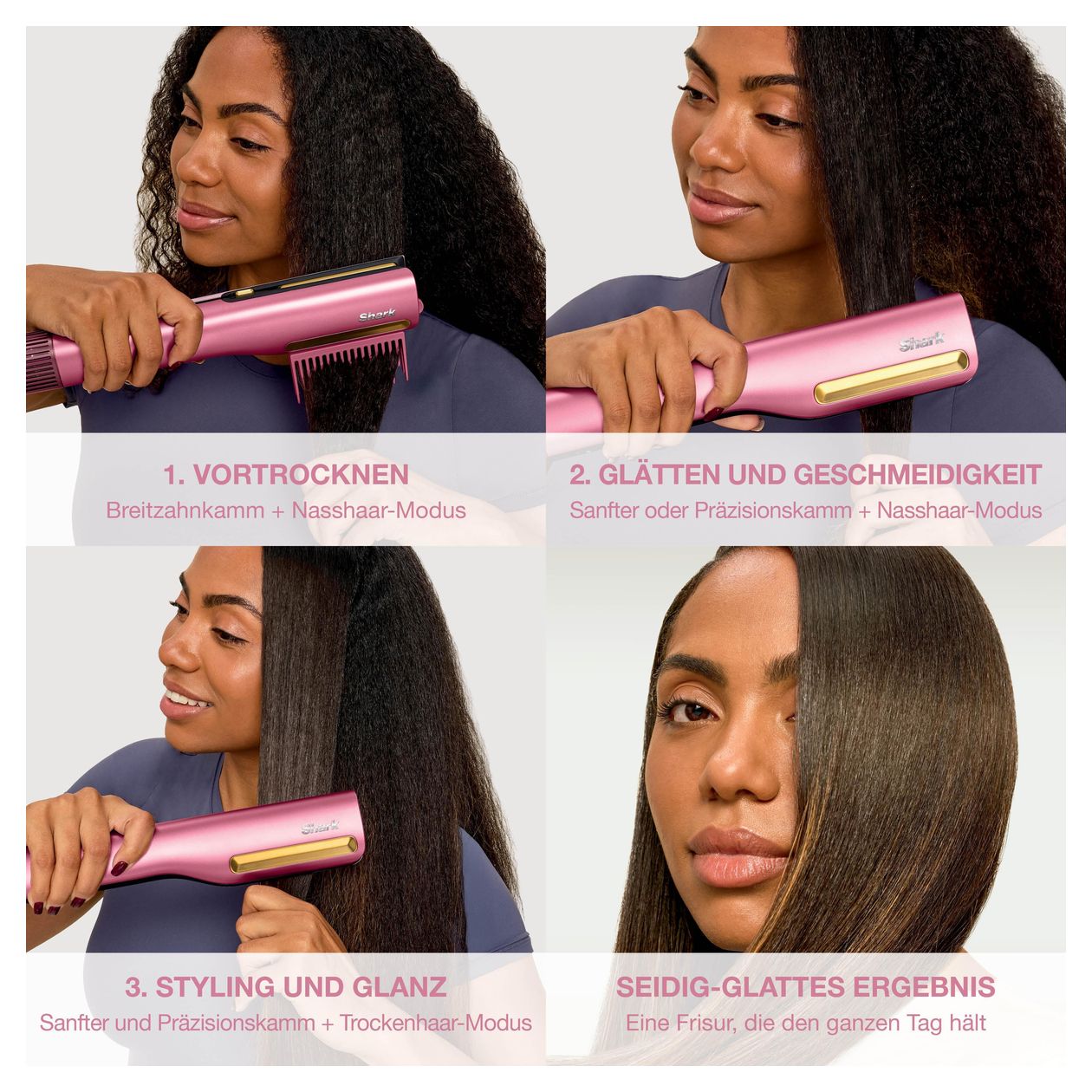 HT401EUPK SilkiPro Straight Multistyler 1000 W  (Pink) 