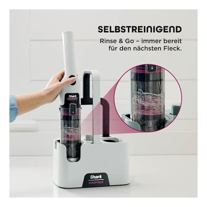 HX100EUT StainForce Handstaubsauger Beutellos (Schwarz, Pink, Weiß) 
