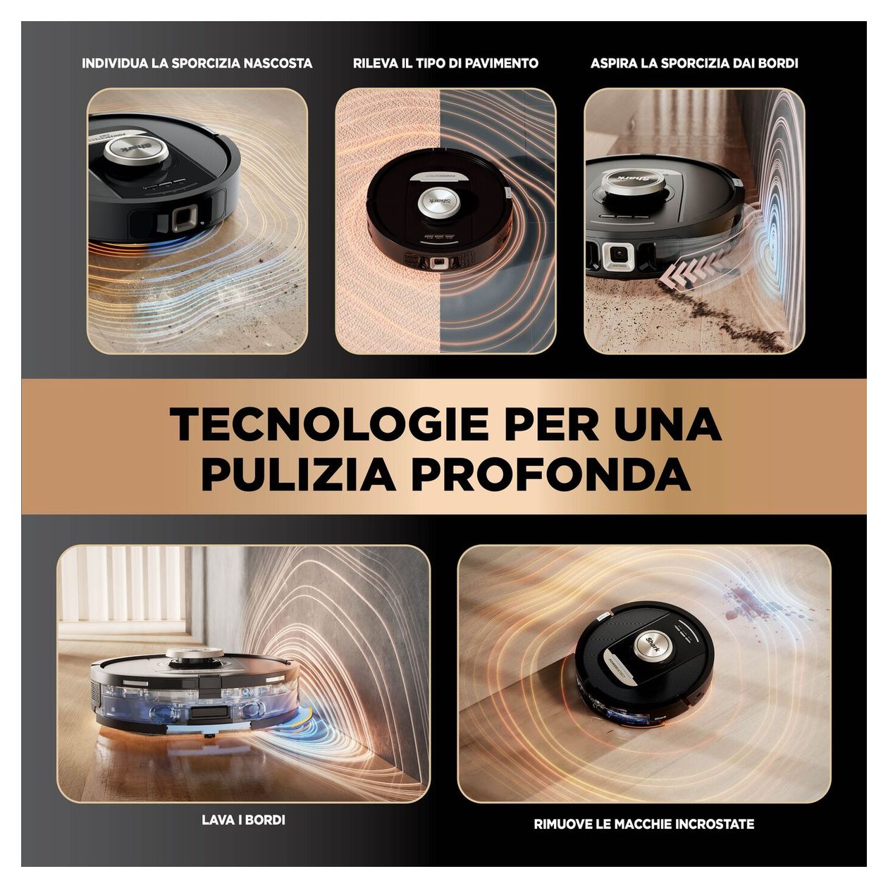 RV2800ZEEU PowerDetect NeverTouch Pro Saugroboter nass/trocken 110 min Akku  (Schwarz, Steinfarbe) 