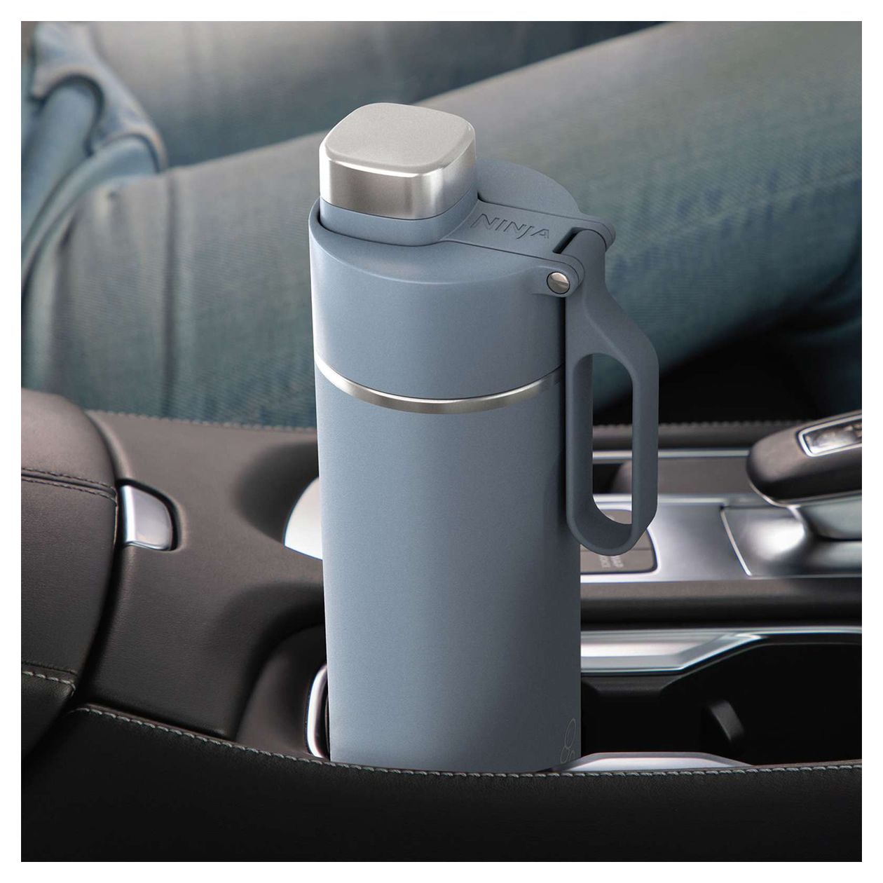 Thirsti 700ml Kunststoff, Edelstahl  (Blau) 