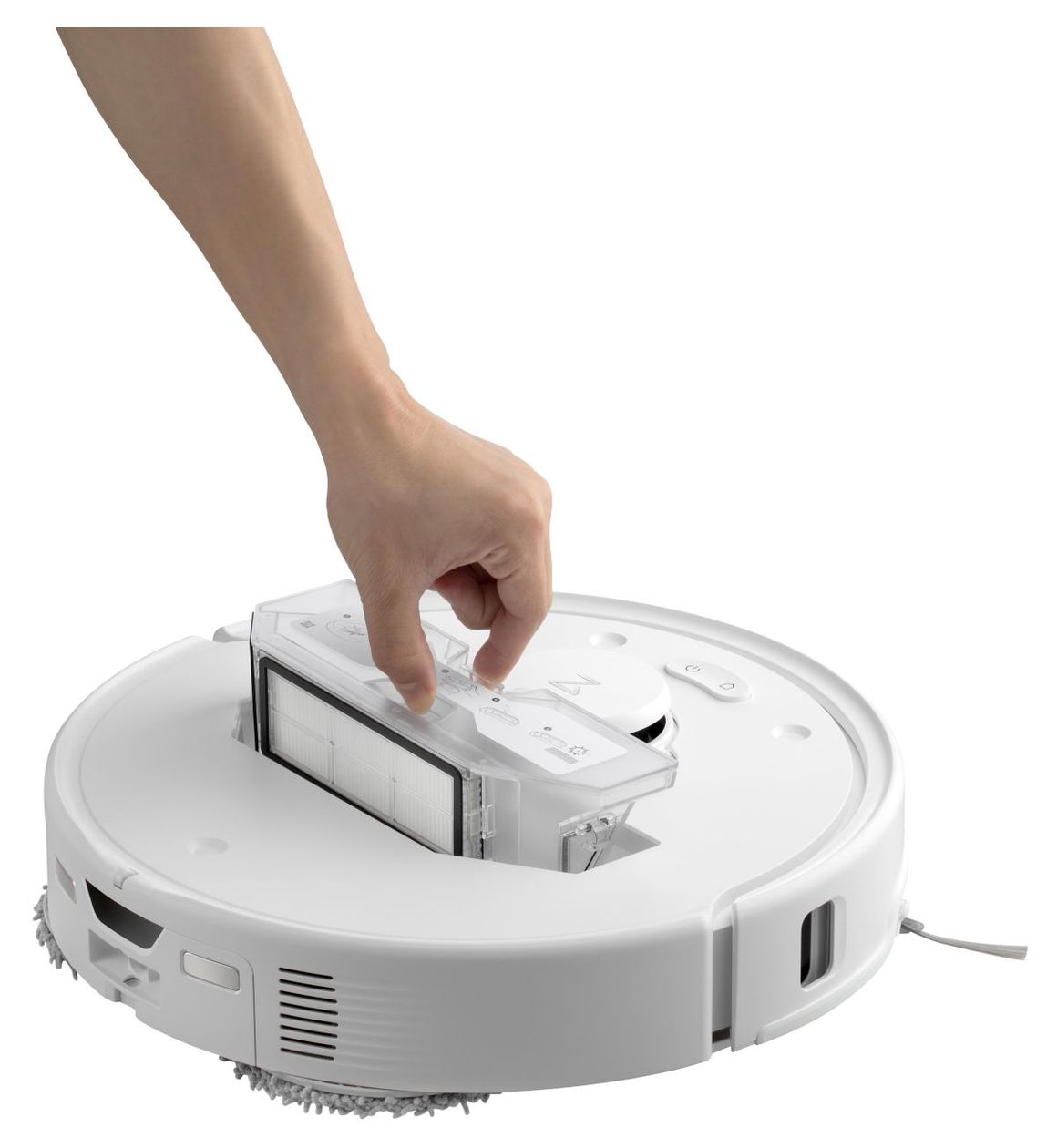 Qrevo Curv 5A1 Saugroboter nass/trocken 190 min Akku  (Schwarz, Weiß) 