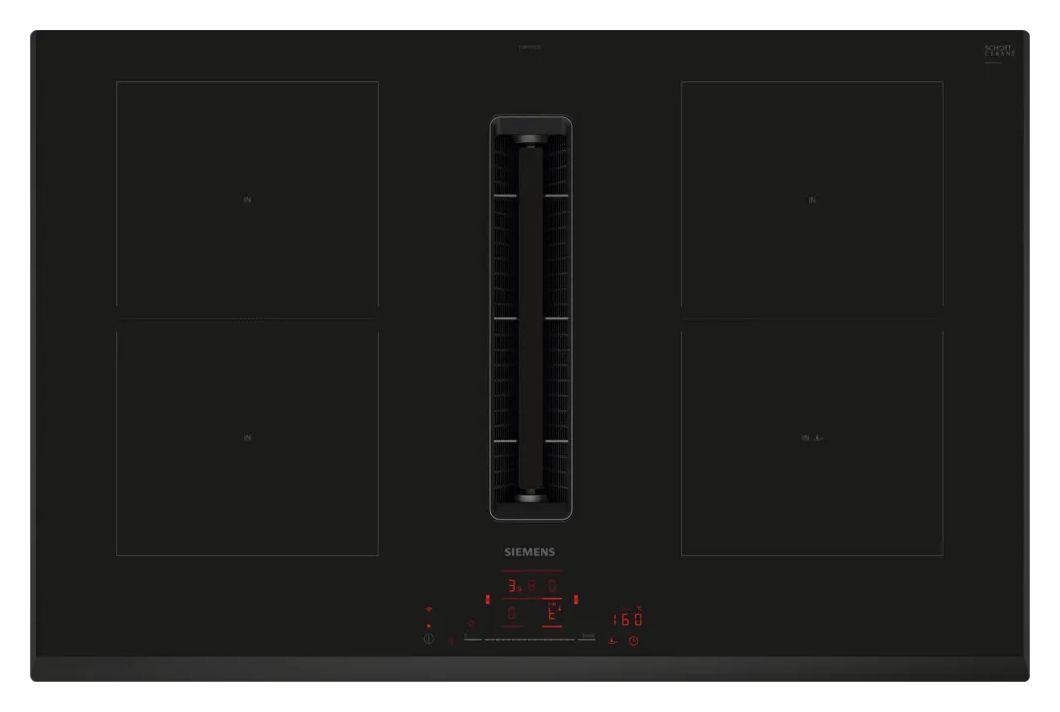iQ500 ED851HQ26E autarkes 80 cm Induktionskochfeld 4 Kochzonen mit integriertem Dunstabzug 