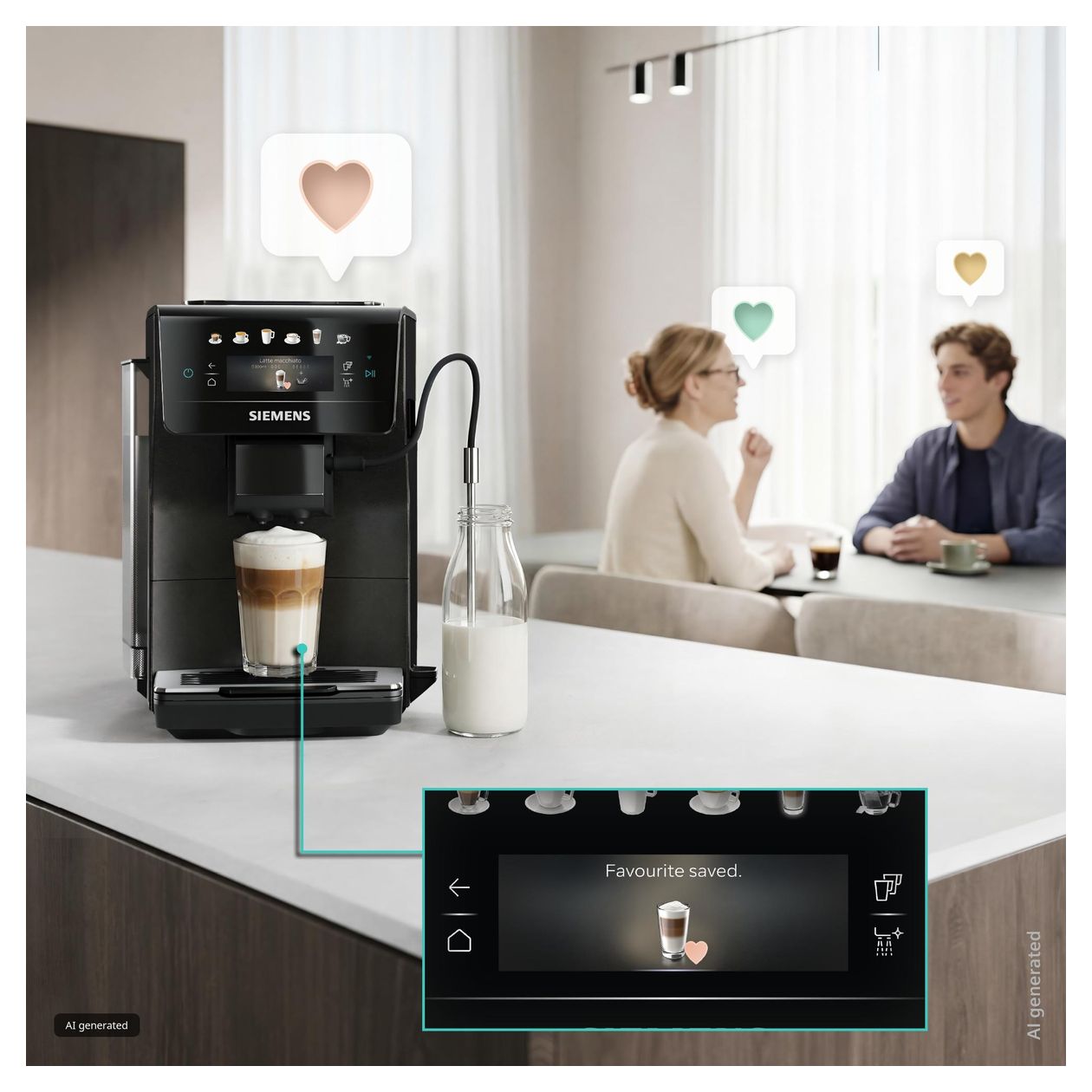 EQ600 TP603E08 iAroma Kaffeevollautomat 15 bar 1,8 l 300 g  (Schwarz) 
