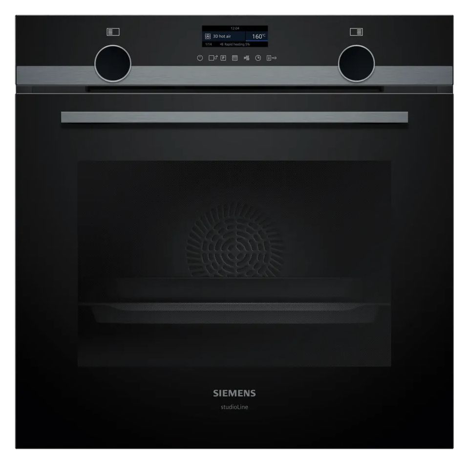 iQ500 HB479G5A7F Einbaubackofen groß AutoClean (Edelstahl, Schwarz) 