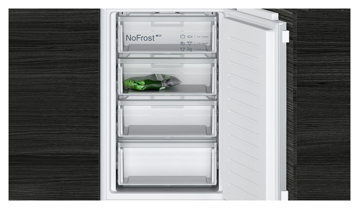 iQ100 KI85NNFE0 150 l / 99 l 177,5 cm Einbau Kühl-/Gefrierkombination 239 kWh NoFrost 