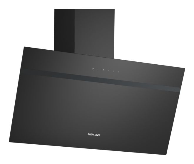 iQ100 LC85KDK60 Abluft Dunstabzugshaube/Esse Wand 80 cm (Schwarz) 
