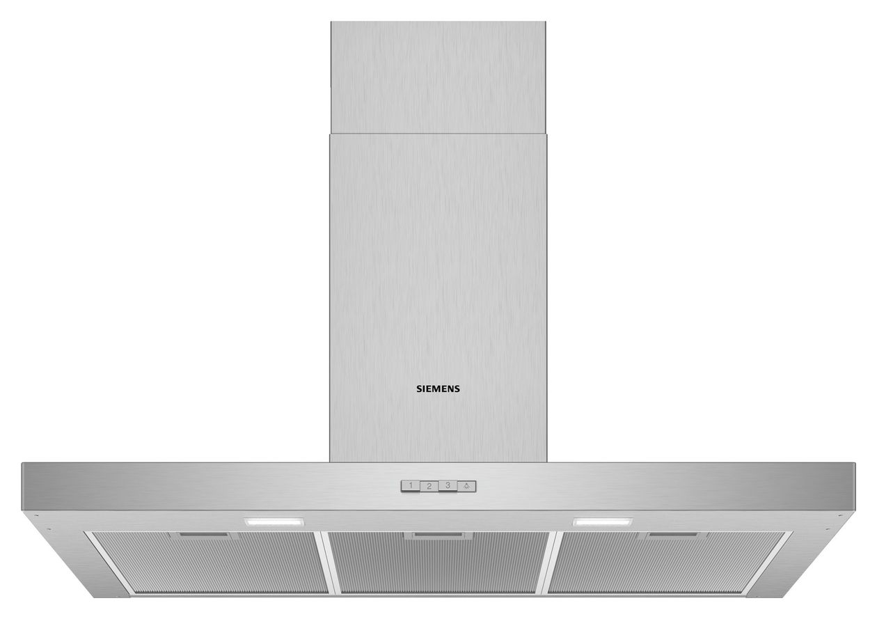 iQ100 LC94BBC50 Abluft Dunstabzugshaube/Esse Wand 90 cm (Edelstahl) 