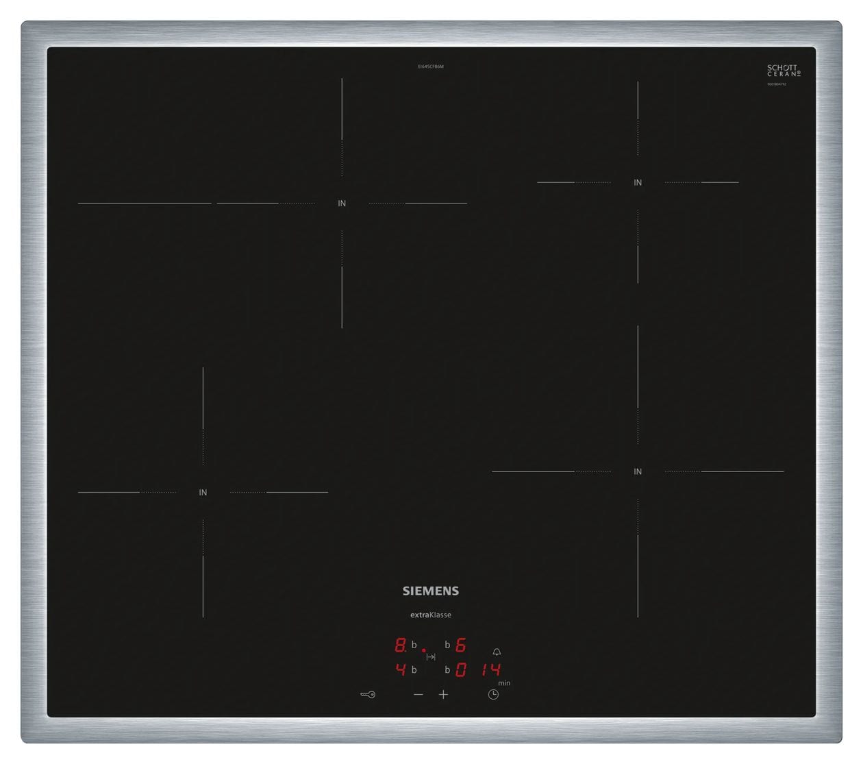 iQ300 EI645CFB6M herdgebundenes 60 cm Induktions Kochfeld/Herdplatte 4 Zone(n) 