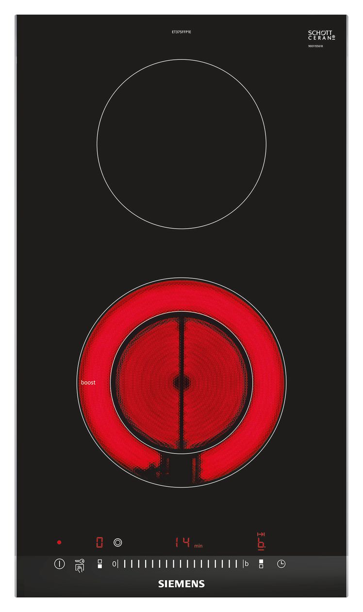 iQ300 ET375FFP1E autarkes Domino 30cm Glaskeramik Kochfeld/Herdplatte 2 Zone(n) 