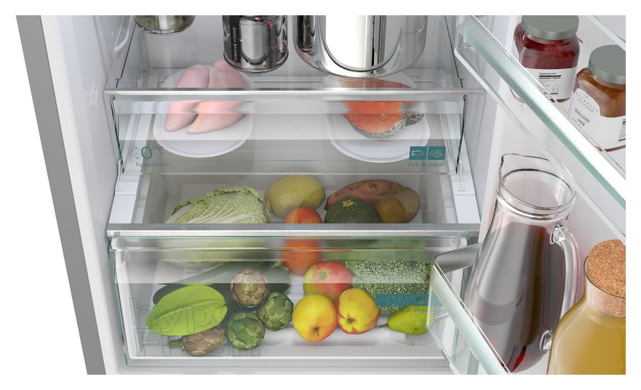 iQ300 KG36N2LCF 218 l / 103 l Kühl-Gefrierkombi freistehend NoFrost 159 kWh Jahr  (Edelstahl) 