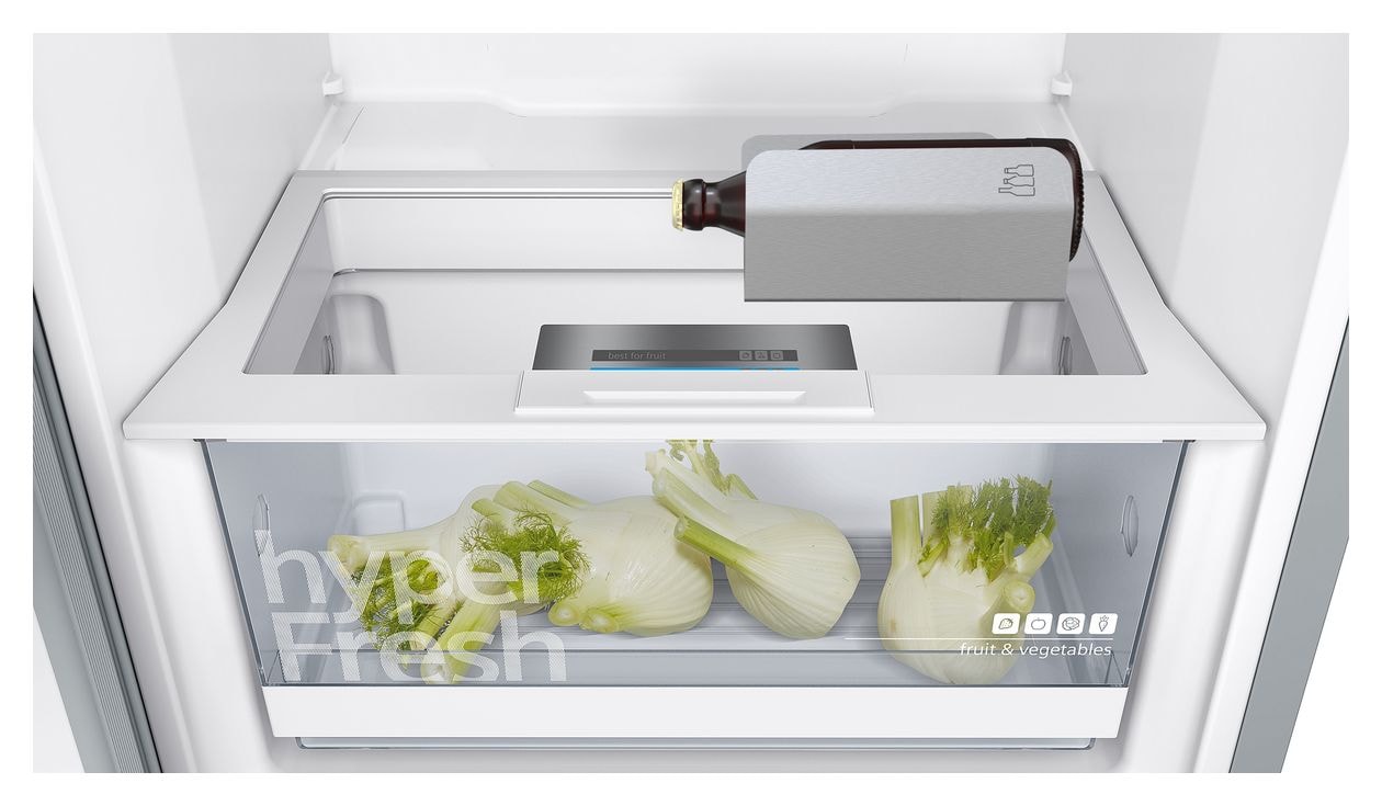 iQ300 KS36VGIDP 346 l / 346 l Kühlschrank freistehend EEK: D 93 kWh Jahr  (Edelstahl) 