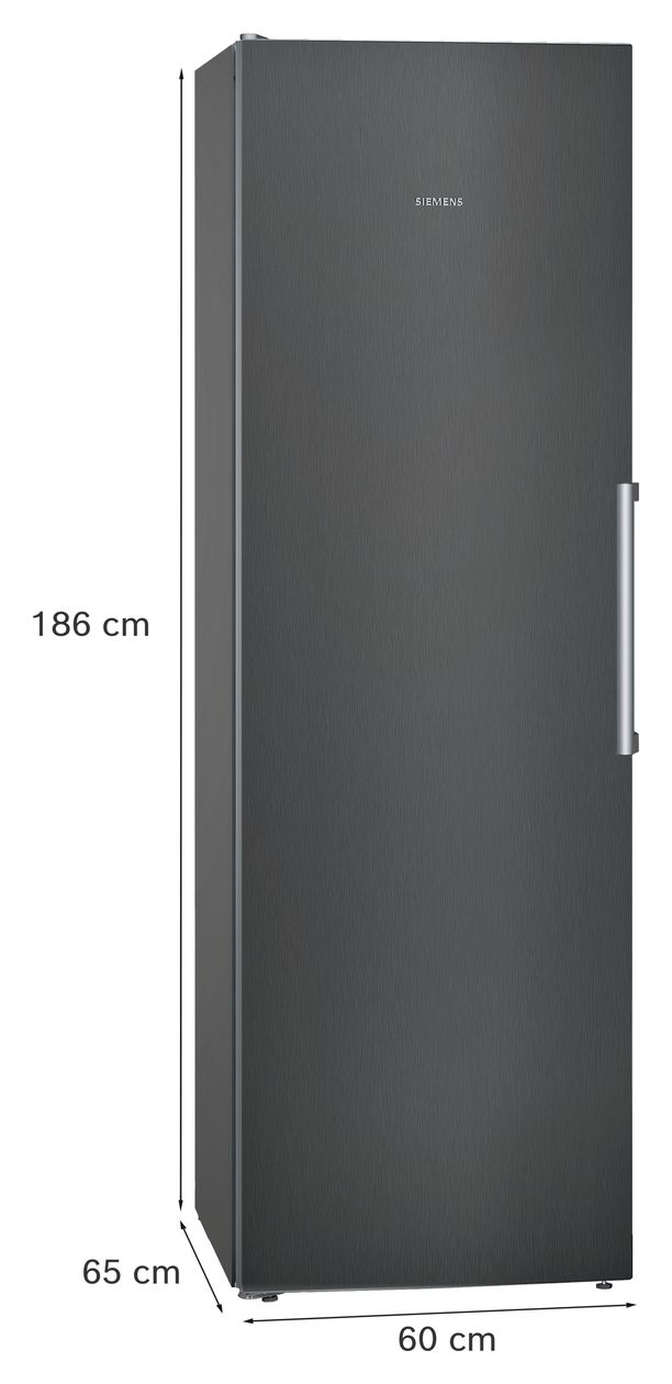 iQ300 KS36VGXDP 346 l / 346 l Kühlschrank freistehend EEK: D 93 kWh Jahr  (Schwarz) 