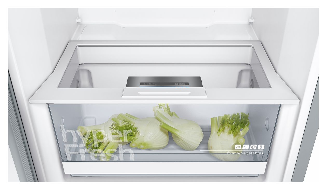 iQ300 KS36VVIEP 346 l / 346 l Kühlschrank freistehend EEK: E 116 kWh Jahr  (Edelstahl) 