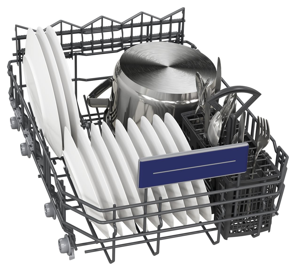 iQ300 SR83EX01LD 45 cm Geschirrspüler vollintegriert (ohne Front) Leise 10 Maßgedecke aquaStop Funktion Wärmetauscher 