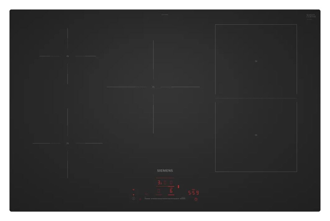 iQ500 ED81AHWB1E autarkes 80 cm Induktions Kochfeld/Herdplatte 5 Zone(n) 