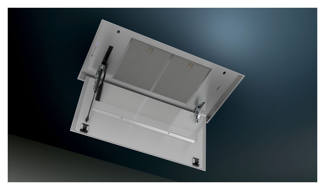 iQ500 LR97CBS20 Abluft/Umluft Dunstabzugshaube/Esse Decke 90 cm (Schwarz, Weiß) 