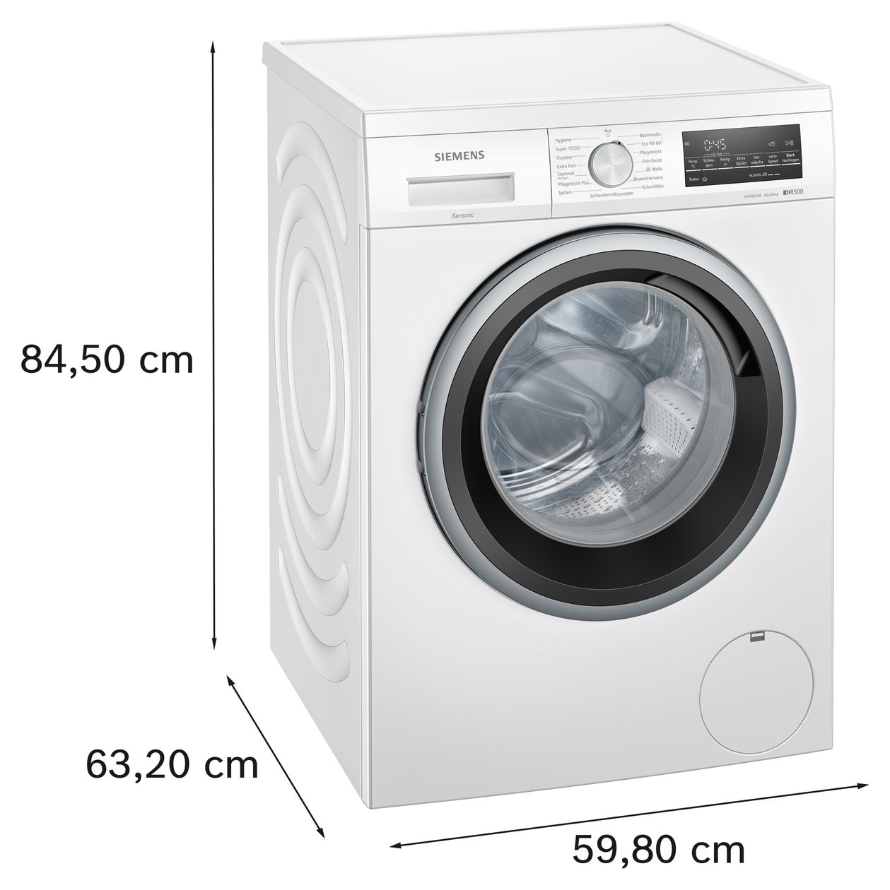 iQ500 WU14UT70 8 kg Frontlader Waschmaschine 1400 U/min aquaStop Funktion 