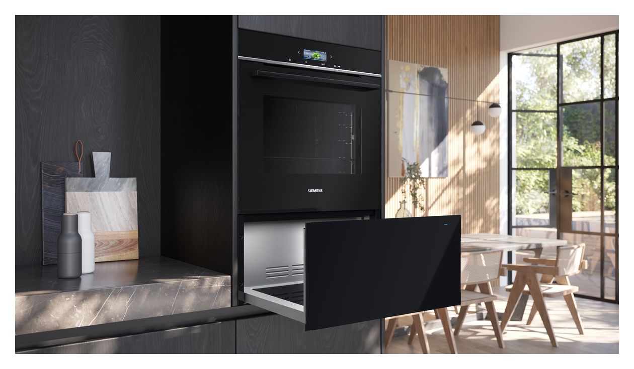 iQ700 BI710D1B1 Wärmeschublade 29 cm 30 - 80 °C (Schwarz) 