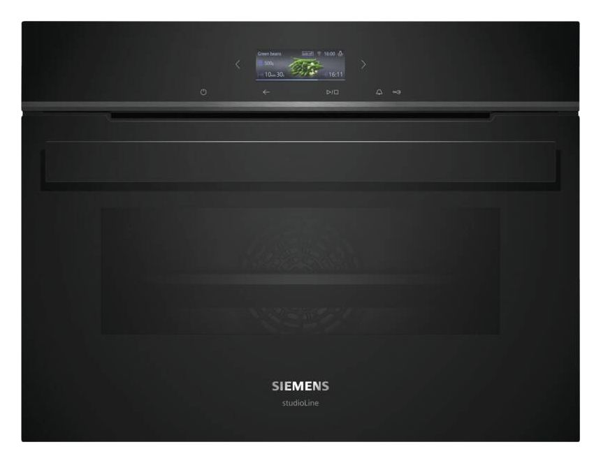 iQ700 CB974GKB1 Einbaubackofen kompakt AutoClean (Schwarz/Edelstahl) 